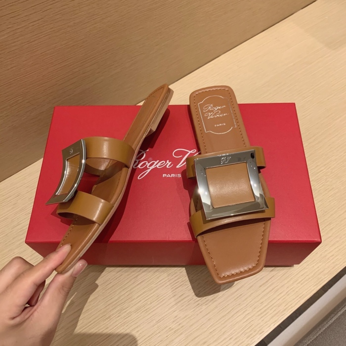 Women  R*oger V*ivier Top Sandals