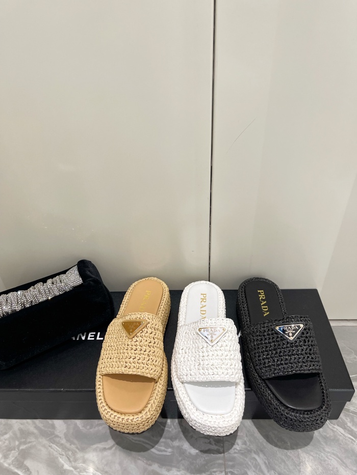 Women P*rada Top Quality Sandals
