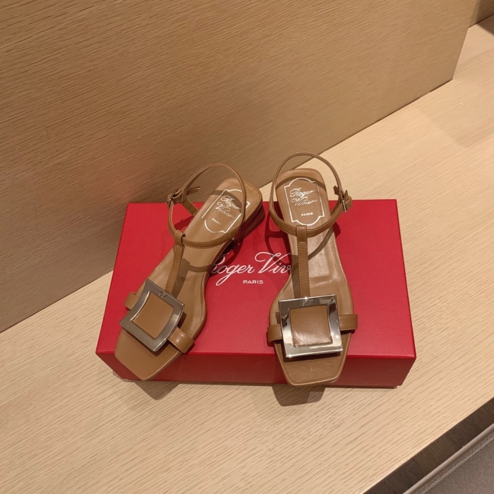 Women  R*oger V*ivier Top Sandals