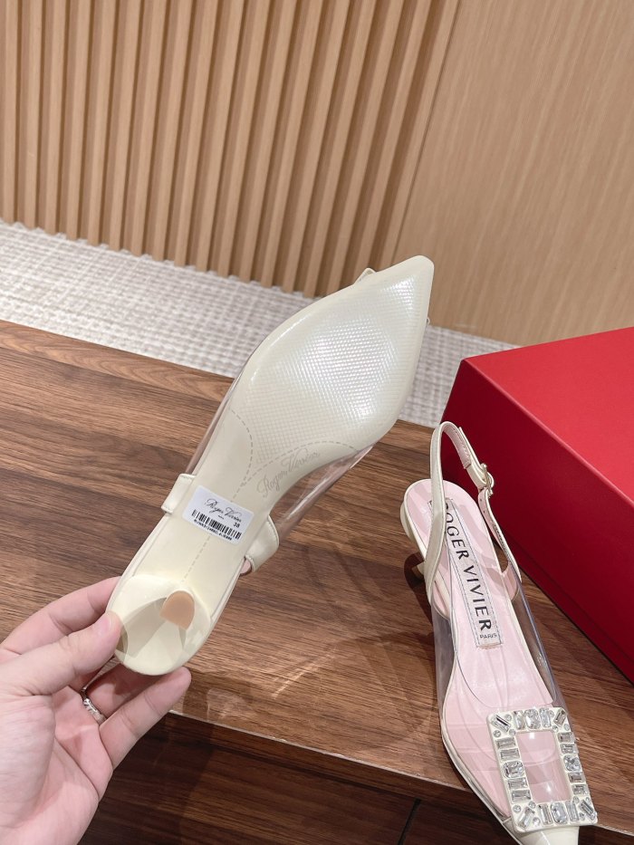 Women  R*oger V*ivier Top Sandals