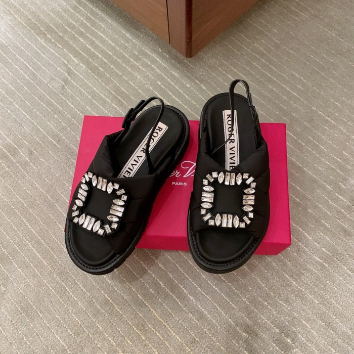 Women  R*oger V*ivier Top Sandals