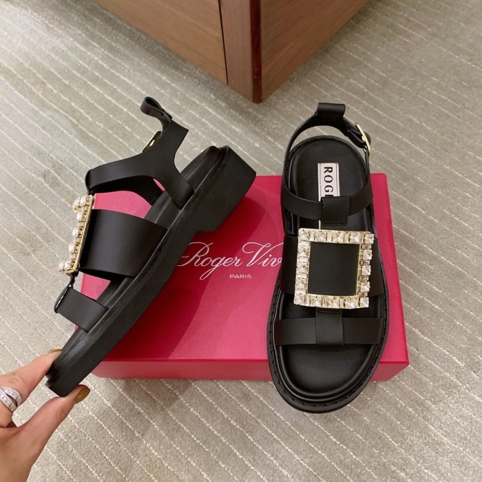 Women  R*oger V*ivier Top Sandals