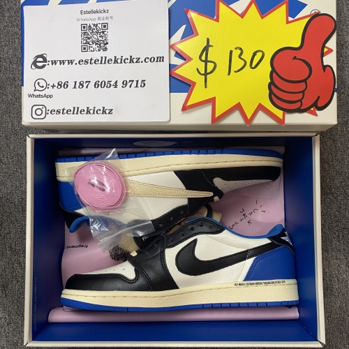 T*ravis S*cott x Fragment x Air Jordan 1 Low OG DM7866-140