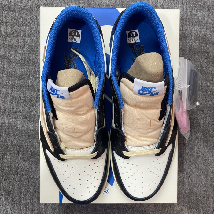 T*ravis S*cott x Fragment x Air Jordan 1 Low OG DM7866-140