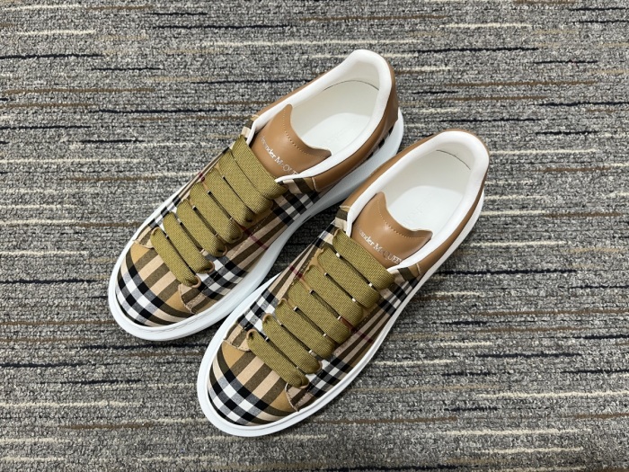 Men Women A*lexander M*cqueen x B*urberry Top Sneaker