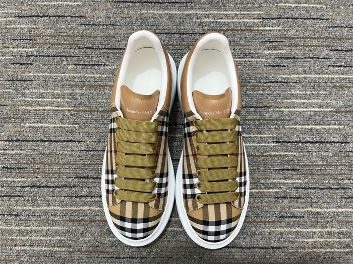 Men Women A*lexander M*cqueen x B*urberry Top Sneaker