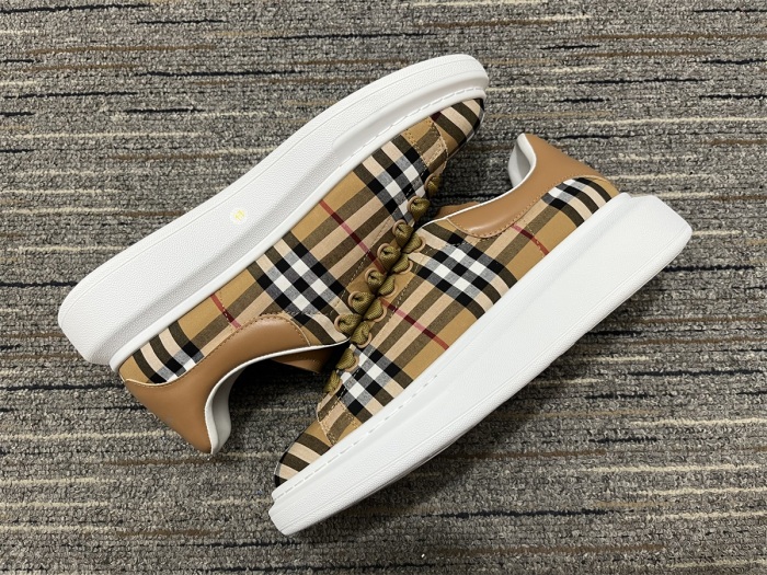 Men Women A*lexander M*cqueen x B*urberry Top Sneaker
