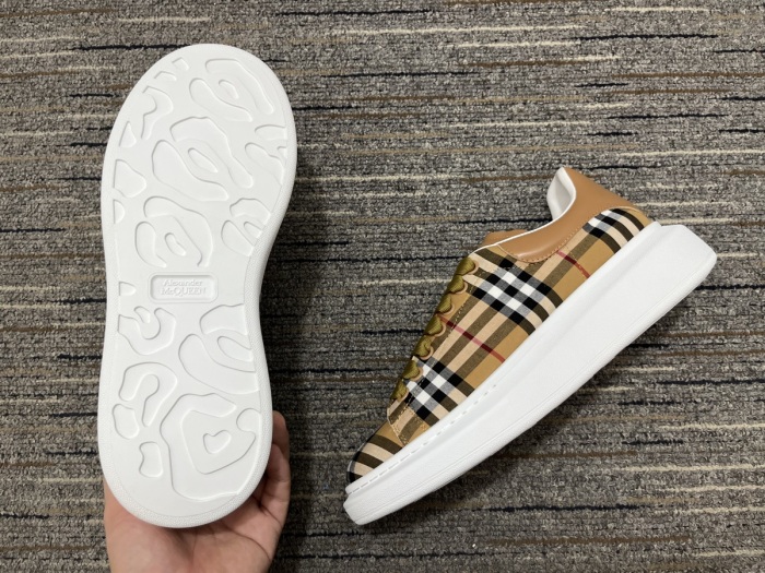 Men Women A*lexander M*cqueen x B*urberry Top Sneaker