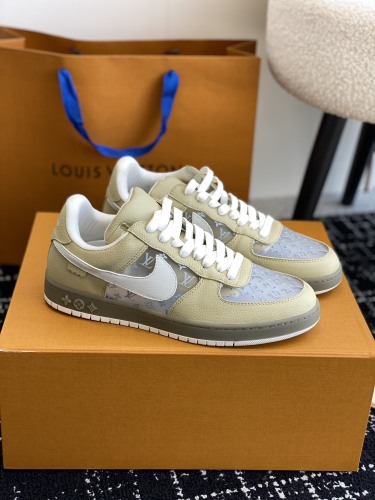 Men Women L*ouis  V*uitton x Air Jordan 1 low Top Sneakers