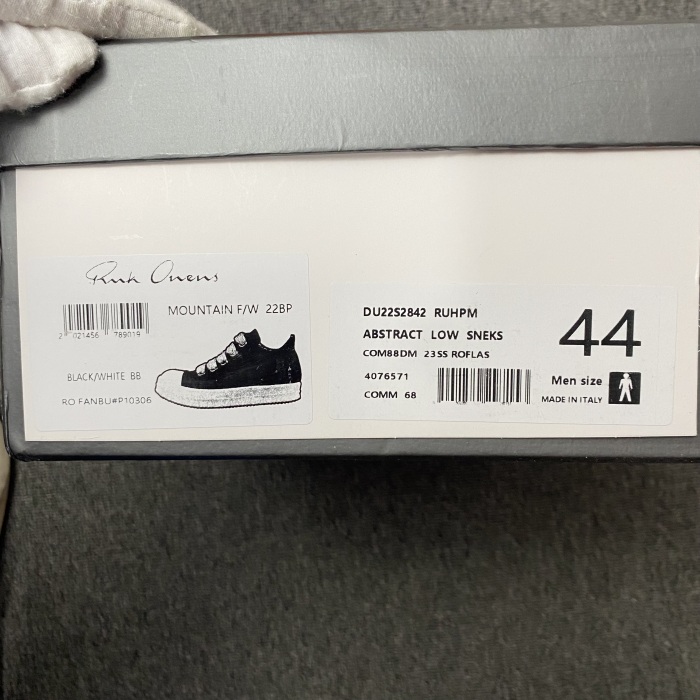 Men Women R*ick O*wens Top Sneaker
