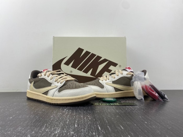 Kids T*ravis S*cott x Air Jordan 1 OG Low PS 'Reverse Mocha'  DO5442-162