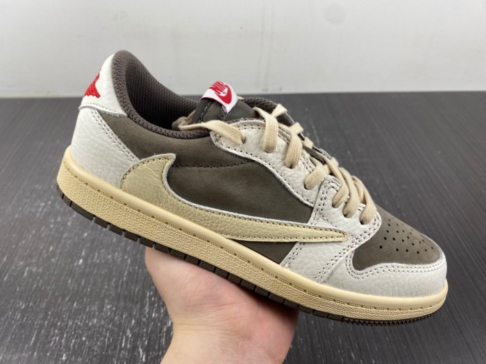 Kids T*ravis S*cott x Air Jordan 1 OG Low PS 'Reverse Mocha'  DO5442-162