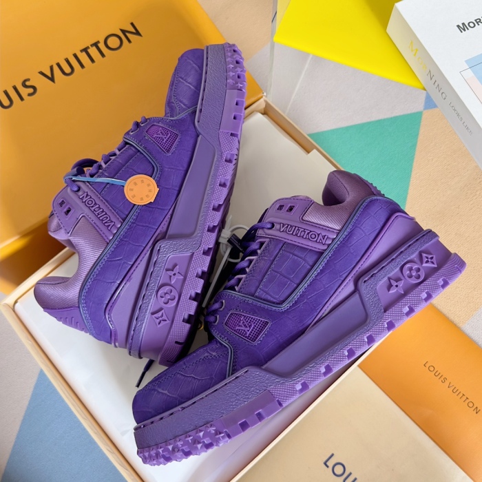 Men Women L*ouis V*uitton Top Quality Sneakers  3.5CM