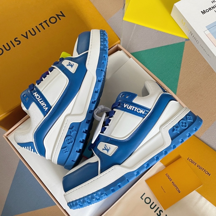 Men Women L*ouis V*uitton Top Quality Sneakers  3.5CM