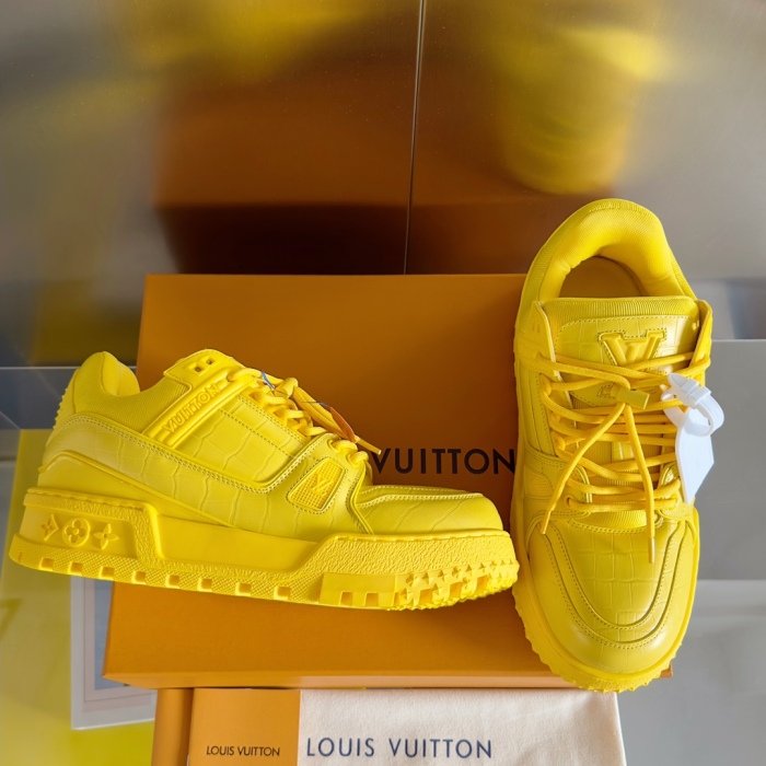 Men Women L*ouis V*uitton Top Quality Sneakers  3.5CM