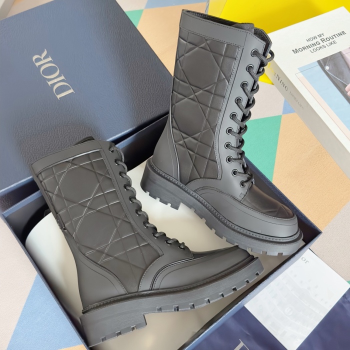 Women D*ior Top Boots  4.5CM