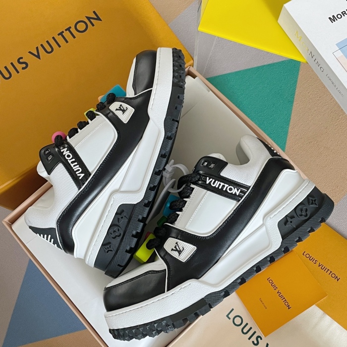 Men Women L*ouis V*uitton Top Quality Sneakers  3.5CM