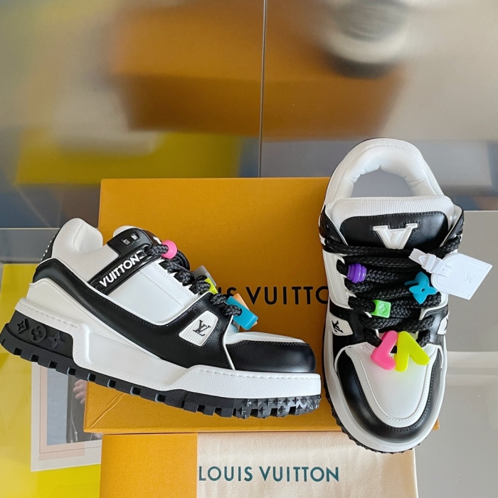 Men Women L*ouis V*uitton Top Quality Sneakers  3.5CM