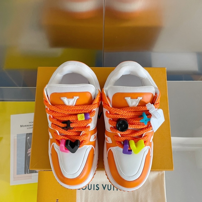 Men Women L*ouis V*uitton Top Quality Sneakers  3.5CM