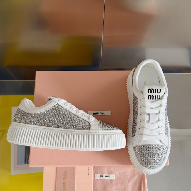 Women M*iu M*iul Top Sneaker  4.5CM