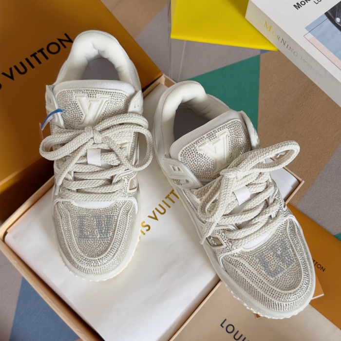 Men  L*ouis V*uitton Top Quality Sneakers  4CM