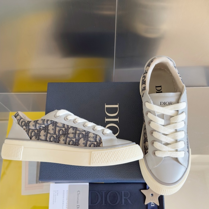 Men Women D*ior x D*enim T*ears Top Quality Sneakers  4CM