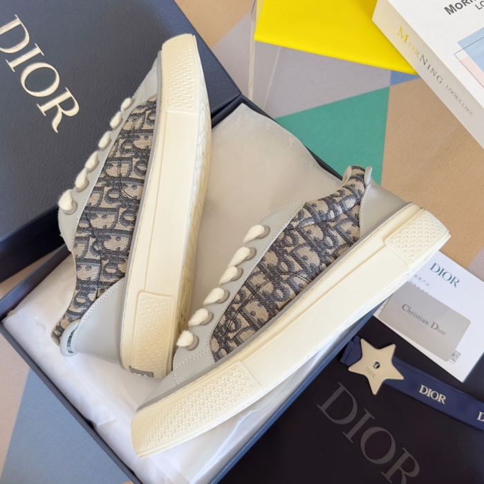Men Women D*ior x D*enim T*ears Top Quality Sneakers  4CM
