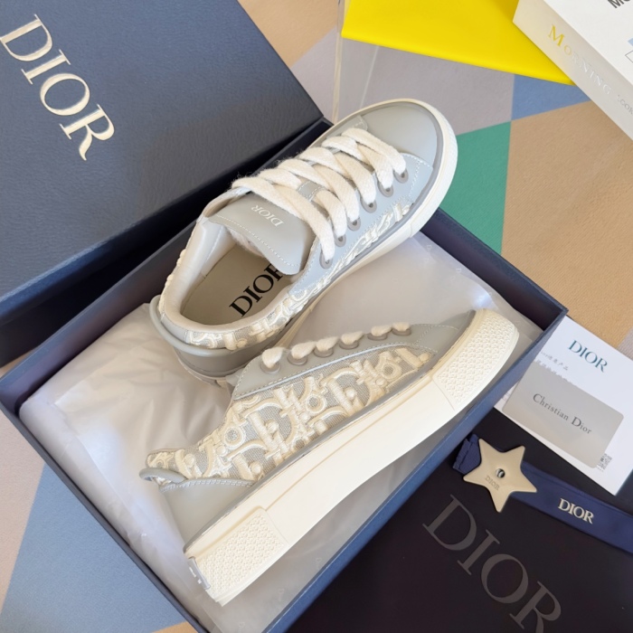 Men Women D*ior x D*enim T*ears Top Quality Sneakers  4CM