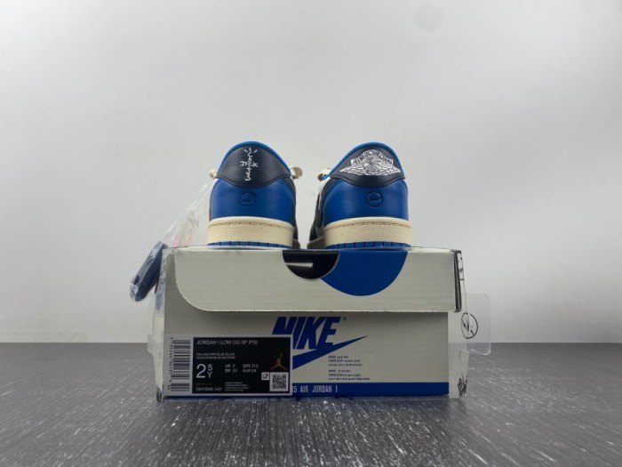 Kids T*ravis S*cott x F*ragment x A*ir J*ordan 1 Low OG  DM7866-140