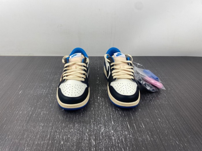 Kids T*ravis S*cott x F*ragment x A*ir J*ordan 1 Low OG  DM7866-140