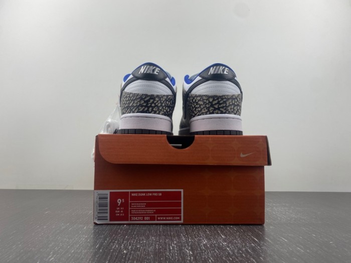 Supreme × Nike SB Dunk Low “White Cement 304292-001