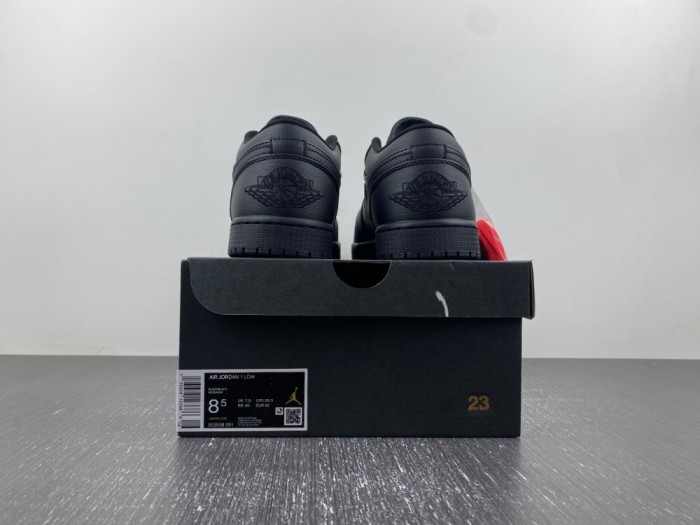 A*IR J*ORDAN 1 LOW 'TRIPLE BLACK'  553558-091