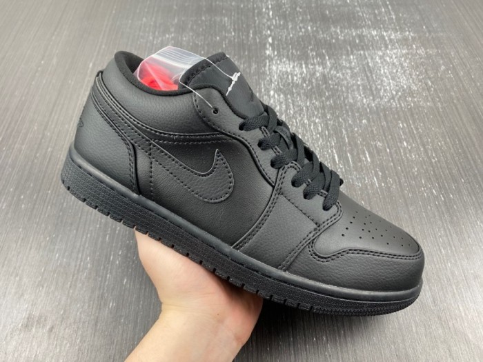A*IR J*ORDAN 1 LOW 'TRIPLE BLACK'  553558-091