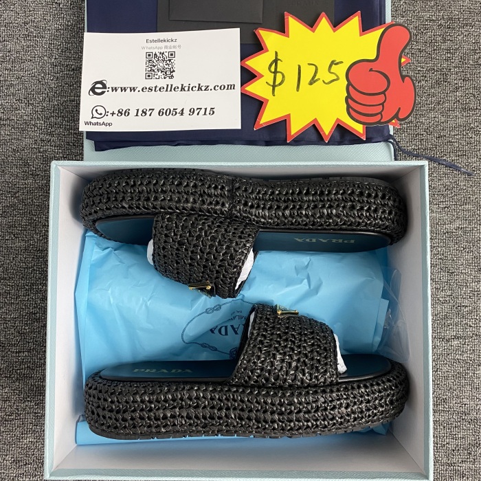 Women P*rada Top Quality Sandals