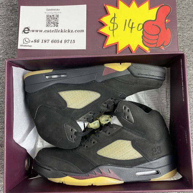 A Ma Maniére x Air Jordan 5 “Black” FD1330-001