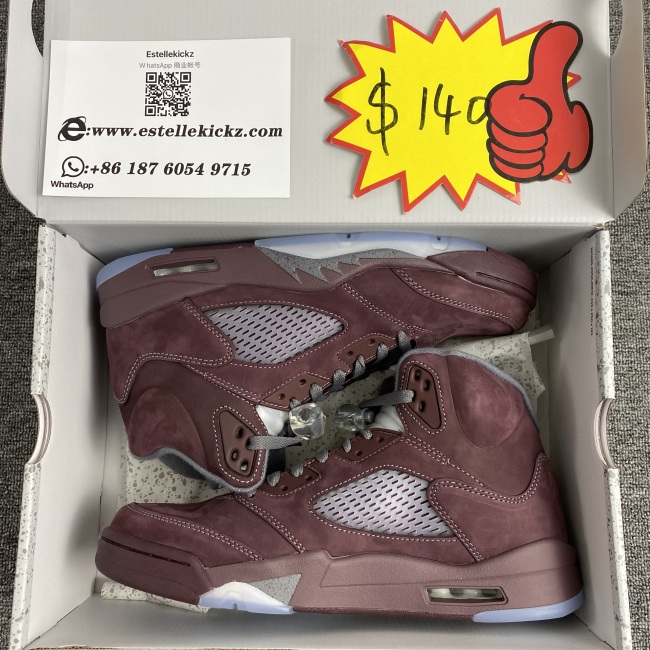 Air Jordan 5 “Burgundy”DZ4131-600