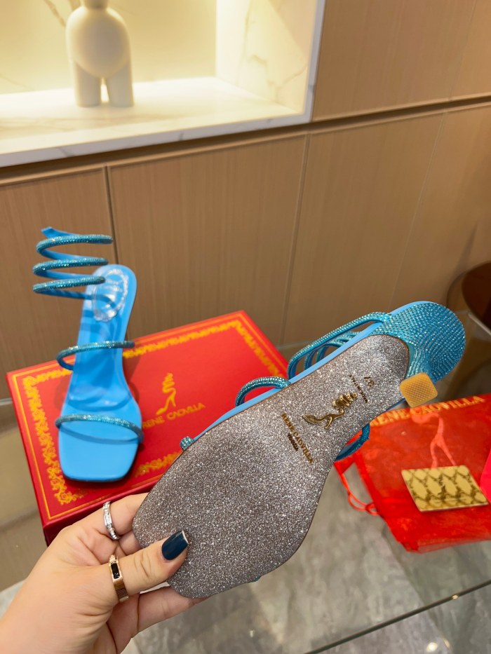 Women R*ene C*aovilla Top Quality Sandals 9.5CM