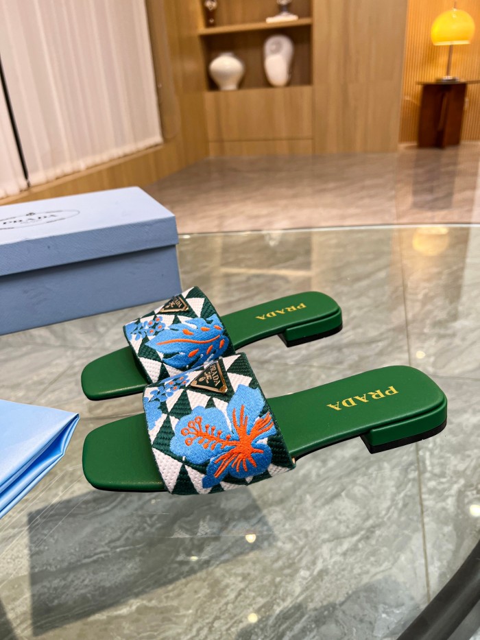 WoMen P*rada Top Sandals