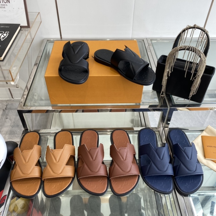 Men  L*ouis V*uitton Top Quality Sandals