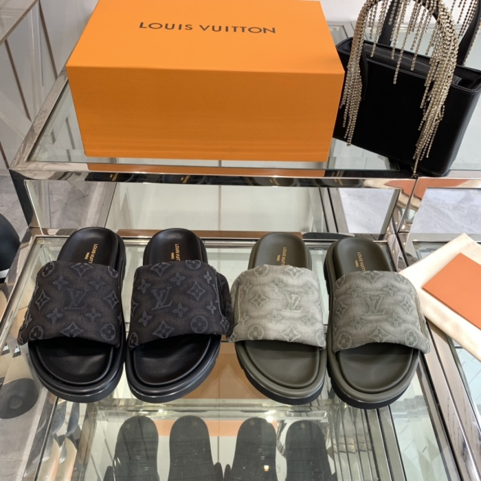 Men  L*ouis V*uitton Top Quality Sandals