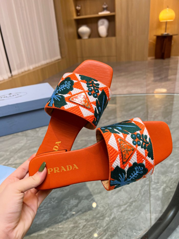 WoMen P*rada Top Sandals