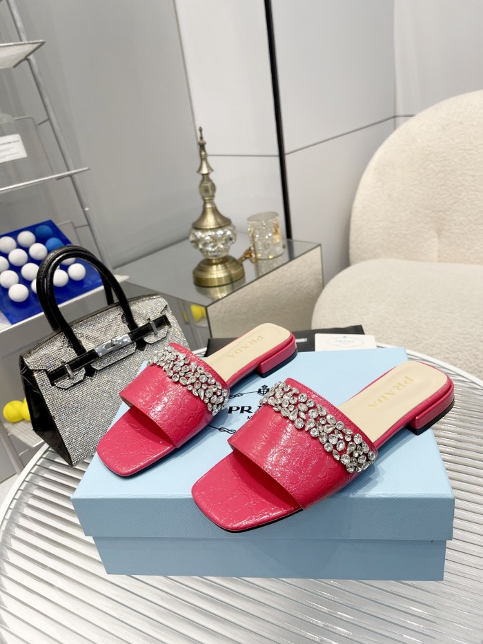 WoMen P*rada Top Sandals