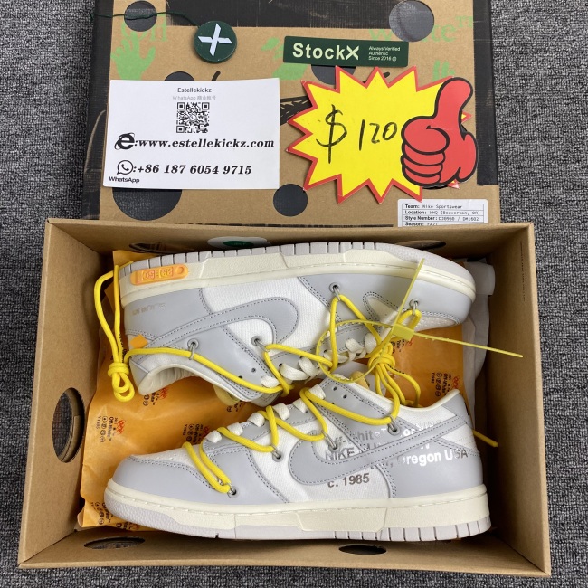 O*ff-W*hite x Nike Dunk Low DM1602 103