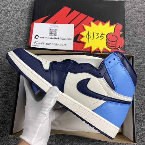 Air Jordan 1 Retro High Obsidian UNC 555088-140