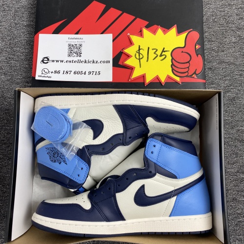 Air Jordan 1 Retro High Obsidian UNC 555088-140