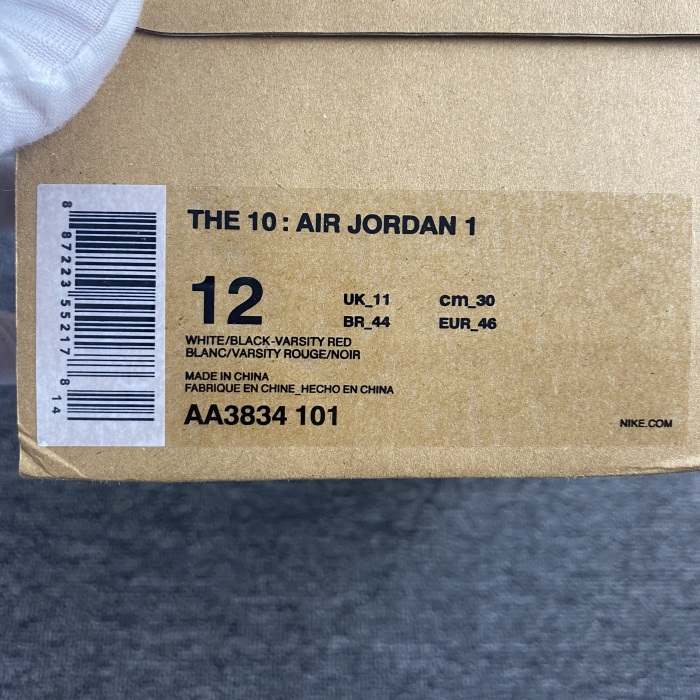 O*FF W*HITE x Air Jordan 1 Retro High AA3834 101