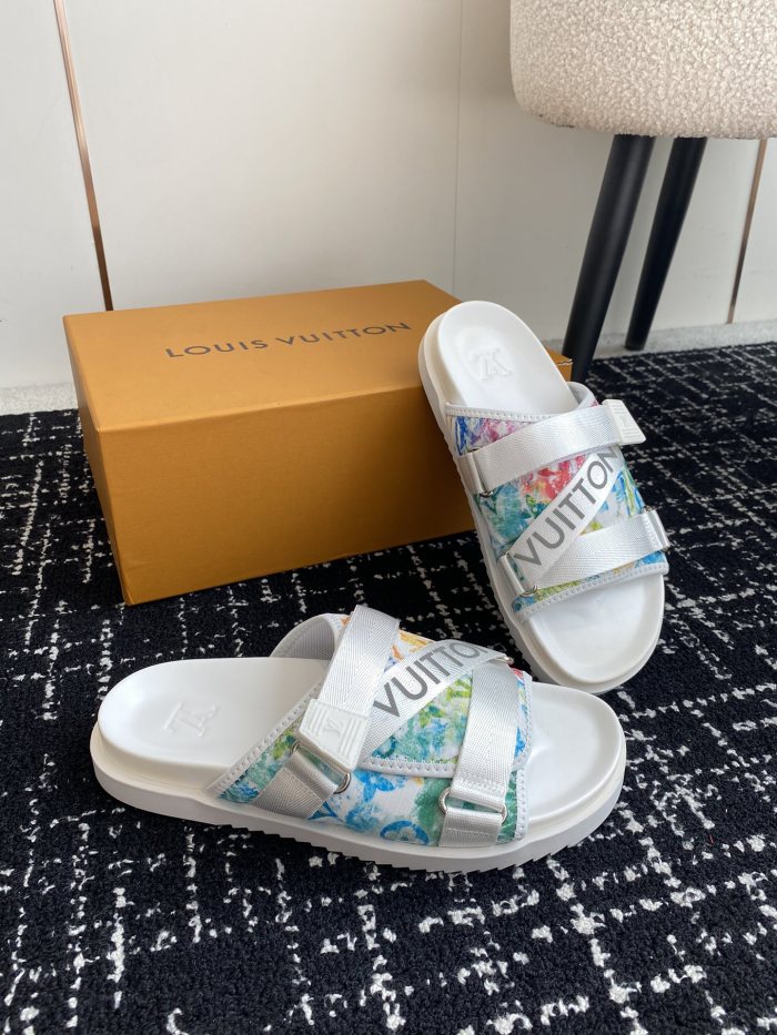 Men L*ouis V*uitton Top Quality Sandals002