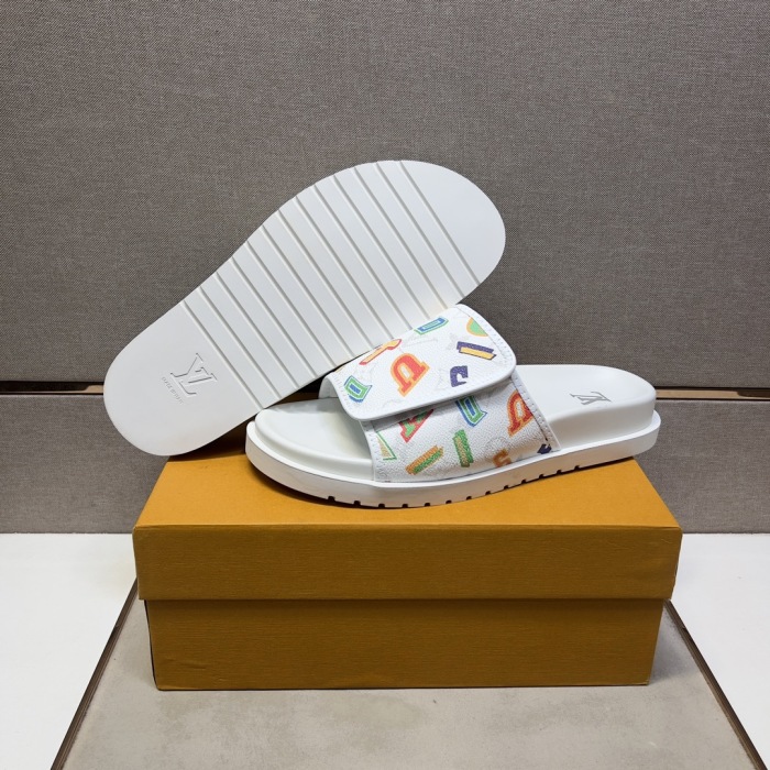 Men L*ouis V*uitton Top Quality Sandals005