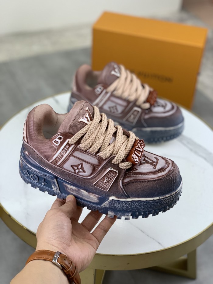 Men Women L*ouis V*uitton Top Quality Sneakers3.5CM