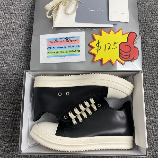 Men Women R*ick O*wens Top Sneaker